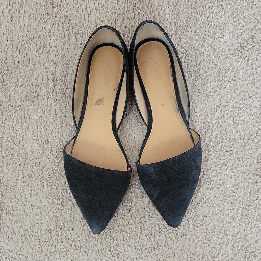 Black Suede Women's Flats